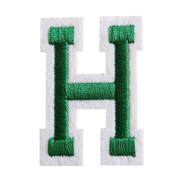 strygemærke-bogstav-H-grøn